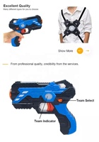 JinYing – jeu de tir laser électrique, 4 pistolets et 4 gilets pour enfants