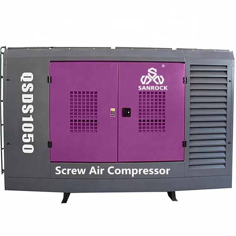 Factory screw air compressor diesel 295KW QSDS1050 deep water well screw air compressor price