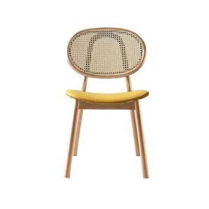 Fabricante de muebles de cafetería De Lujo modernos de ratán de madera maciza, juego de comedor para restaurante, sillas de restaurante - Product Image 1