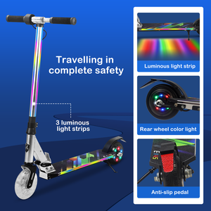 Anluosen สกู๊ตเตอร์ไฟฟ้าสำหรับเด็ก, สกู๊ตเตอร์ไฟฟ้ามอเตอร์100W สำหรับเด็กอายุ8 + ปีของ E145 - Product Image 4