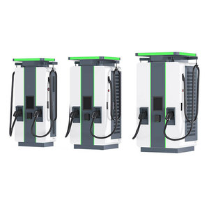 Nuevo Cargador de Vehículos Eléctricos de 60KW, Montado en el Suelo, con Doble Conector EVSE Comercial CCS1/CCS2/CHAdeMO/GB/T, Pantalla Táctil de 7 Pulgadas, Carga Rápida - Product Image 4