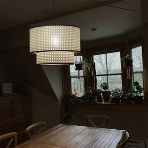 Stile rurale giapponese <span class=keywords><strong>lampada</strong></span> pendente intrecciata a mano bar Hotel ingresso <span class=keywords><strong>balcone</strong></span> camera <span class=keywords><strong>da</strong></span> letto in bambù e Rattan <span class=keywords><strong>lampada</strong></span> pendente - Product Image 2