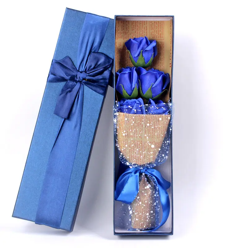 Sabun çiçek sevgililer günü ev dekorasyon hediye kutusu ambalaj köpük gül çiçek buketi