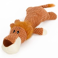 Jouets en peluche interactifs pour chiens, jouets à mâcher pour chiens, jouets pour animaux de compagnie, chiot, lion, loup, éléphant