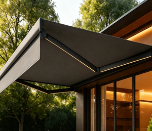 Auvent rétractable motorisé de luxe, imperméable, pour terrasse extérieure, auvent électrique, auvent en aluminium, parasol - Product Image 4