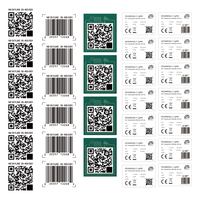 Etiqueta Adhesiva con Código QR Personalizado, Diseño Privado Impreso en Rollo de Vinilo PVC, Etiqueta Adhesiva con Código QR Impermeable