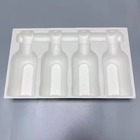 Op maat gemaakte, biologisch afbreekbare wijnflesverpakkingen van papierpulp, wijnplateauverpakkingen