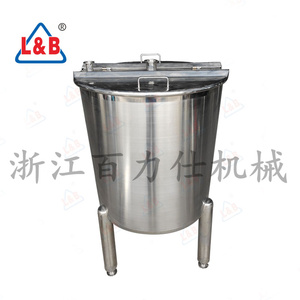 Contenitori Industriali Mobili <span class=keywords><strong>in</strong></span> Acciaio <span class=keywords><strong>Inox</strong></span> per Latte, Serbatoio per Prodotti Liquidi/Acqua Piovana con Ruote e Freni - Product Image 1