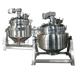 Food Processing Steel fats grease melter/Restaurant Soup Boiler industrial tomato paste milk pudding Vacuum jacketed kettle