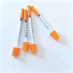 <span class=keywords><strong>Jeringa</strong></span> Desechable Personalizada de 1 ml con Tapa Naranja, Aguja Ultrafina, Esterilizada con Óxido de Etileno - Product Image 4