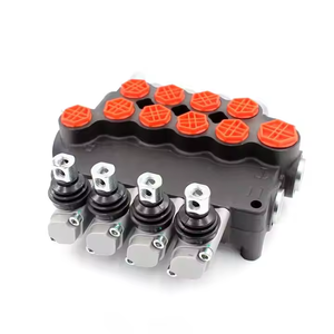 วาล์วควบคุมทิศทางไฮดรอลิกนิวเมติกแบบโมโนบล็อก 8 ช่อง รุ่น P80-G34-G12-4OT วาล์วควบคุมแบบแมนนวล - Product Image 1