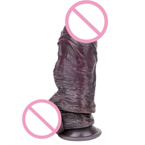 OS-AHJ5026 Black Hollow <b>Dildo</b> Opening-end Penis Sleeve 4 Size Silicone Sex Toys for Cock Cover Enlarger Men Delay Ejaculating - Product Image 5