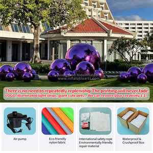 Globo Hinchable Reflejante de PVC para Bodas Publicitarias, Decoración Navideña Impermeable CE/ Tamaño Personalizable, Tipo Espejo Resistente al <span class=keywords><strong>Sol</strong></span> - Product Image 3