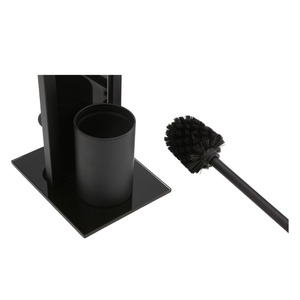 Contemporanea <span class=keywords><strong>carta</strong></span> <span class=keywords><strong>igienica</strong></span> in metallo di bambù <span class=keywords><strong>porta</strong></span> rotolo di <span class=keywords><strong>carta</strong></span> <span class=keywords><strong>igienica</strong></span> nero spazzola pavimento in piedi per casa <span class=keywords><strong>e</strong></span> sala da pranzo cucina uso palestra - Product Image 4