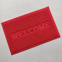 Tapis d'entrée réversible en PVC, lavable, gaufré en spirale, imperméable et antidérapant, pour couloir et passage, avec logo personnalisé