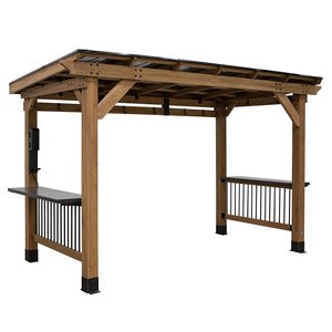 2025 mới đến Ngoài Trời Bbq slopping mái <span class=keywords><strong>8x10</strong></span> ft. Gỗ nướng <span class=keywords><strong>gazebo</strong></span> cho sân sau bên sân với nhiều kích cỡ - Product Image 1