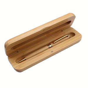 High Quality Bamboo Ball <b>Sublimation</b> <b>Pen</b> Holder New Design Writing <b>Pens</b> Box Kits for Promotion Promotional Business Gifts - Product Image 1