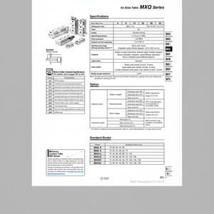 Table coulissante pneumatique SMC MXQ12-50BSAT équipement de manutention - Product Image 1