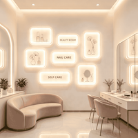 Énorme panneau publicitaire LED rectangulaire suspendu pour scène de gala annuelle, boîte à lumière en acrylique, grand enseigne publicitaire pour événements et révélations d'entreprise