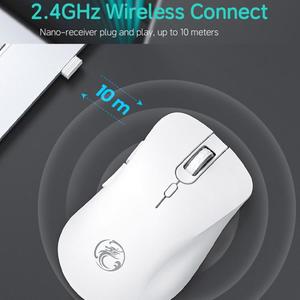 Mouse da <span class=keywords><strong>Gaming</strong></span> Wireless IMICE E-2310 di Alta Gamma, 6 Pulsanti, 2.4 GHz, per Ufficio e Casa - Product Image 6