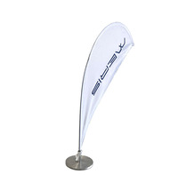 MERIS – MinI-série personnalisée, drapeau de bureau en forme de plume/larme/Rectangle pour la publicité