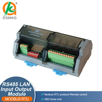 Oshangming 4 entrées 4 relais Module de sortie 4Di 4Do carte RS485 Lan Modbus RTU TCP 12V/24V pour PLC