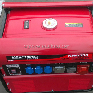 Sh6500 <b>Gasoline</b> <b>Generator</b> 5 6 7Kw Single Phase Air Cooled Portable Wheeled For Construction Farm Outdoor Use - Product Image 4