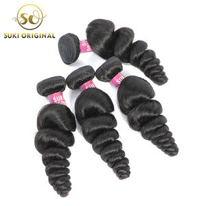 Manusia Hd Swiss Lace Wig Grosir Gelombang Longgar Brasil <span class=keywords><strong>Sensual</strong></span> Remy Rambut Tenun Bundel - Product Image 3