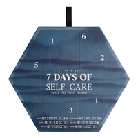 Compte à rebours noël vide maquillage calendrier de l'avent boîte maquillage personnalisé carton papier calendrier de l'avent boîte 7 jours