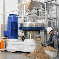 Machine automatique à granulés de bois, moulin à granulés de biomasse pour sciure de bois, paille, coques de riz, aliments pour animaux et fabrication de granulés de combustible