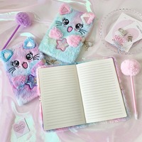 Carnet A5 anti-stress en peluche mignon pour enfants, idéal pour les étudiants et les professionnels