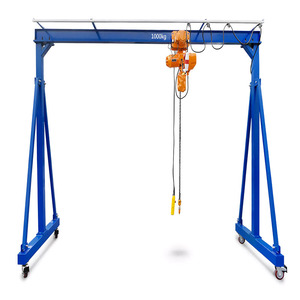 Grue à portique mobile Mini grue à portique portable 1 tonne 2 tonnes 5 tonnes de capacité pour entrepôt atelier intérieur extérieur utilisation - Product Image 1