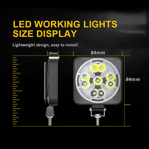 3 Inch Led Light bar White Yellow with Flashing 4x4 Spotlight 27w Led Working Light for Truck Led Lamp Tractor Car - Product Image 4