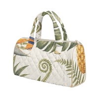 Sac à main brodé personnalisé avec imprimé floral Hibiscus des Fidji et motif oiseaux du paradis hawaïens, idéal pour le shopping, les voyages et le quotidien