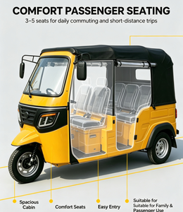 Motocyclette à trois roues refroidie par eau de 200 cm³, véhicule à trois roues pour adultes, tuk-tuk à essence, moto-taxi - Product Image 3