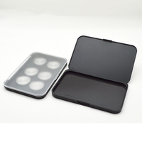 Palette de maquillage magnétique vide noir mat