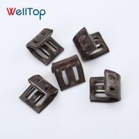 WELLTOP Nouveautés Meubles Accessoires Quincaillerie Marron Canapé Chaise Lit Composants de Décoration Boucle Métallique Fixe