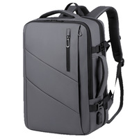 Sac à dos pour ordinateur portable 16 pouces multifonctionnel, imperméable, extensible, grande capacité, bretelles incurvées, léger