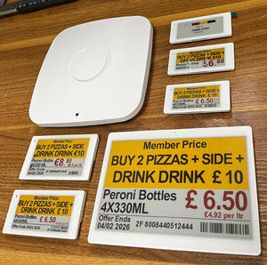 ป้ายราคาอิเล็กทรอนิกส์แบบดิจิทัล Eink ขนาด 7.5 นิ้ว สำหรับร้านขายผลไม้ในซูเปอร์มาร์เก็ต พร้อมระบบ Epaper และ NFC พร้อมซอฟต์แวร์ - Product Image 6