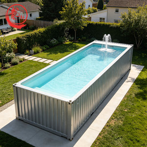 <span class=keywords><strong>Piscine</strong></span> Conteneur de Luxe avec Fenêtre en Verre Grande Taille, <span class=keywords><strong>Piscine</strong></span> Intérieure en Fibre de Verre <span class=keywords><strong>8x4</strong></span> avec Fontaine - Product Image 6
