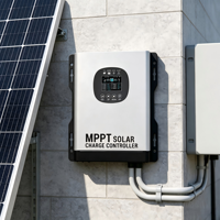 Contrôleur de charge solaire MPPT fiable prenant en charge les batteries AGM, GEL et LiFePO4 avec communication RS485 pour station d'alimentation hors réseau
