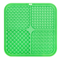 Tapis de léchage pour animaux de compagnie en silicone écologique avec logo personnalisé, imperméable, anti-étouffement, pour une alimentation lente, accessoire alimentaire pour chiens et chats