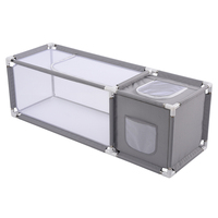 Grande boîte de couvaison portable pour poussins avec fenêtres en maille, enclos en tissu Oxford pour poulets, poussins de canard, chiots et petits animaux