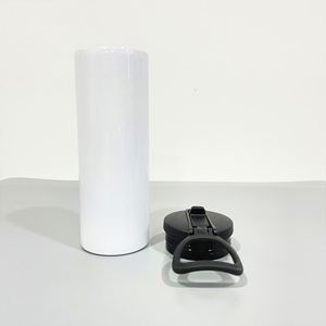 Livraison Gratuite – Gobelet Isotherme Portable 20 oz à Couvercle Droit pour Sublimation Blanche - Product Image 3