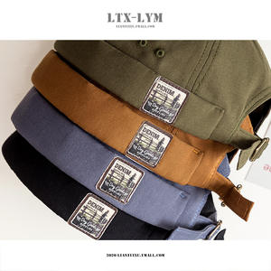 Venta al por mayor de moda callejera Retro Ins Hip-Hop Hat Retro Washed Melon Skin Cap para hombres y mujeres Versátil Outdoor Brand Hat - Product Image 4