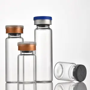 10毫升注射玻璃小瓶/铝盖塞子小胶囊瓶实验测试液体容器