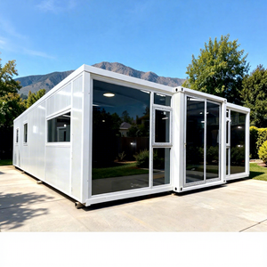 Maison préfabriquée extensible en conteneur de 30 pieds, sans plomb, en PEX, avec 1, 2, 3, 4 ou 5 chambres, cuisine, mobile, empilable, personnalisable, bungalow - Product Image 1