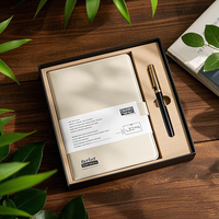 Vente en gros de cahier A5 à stylo agenda à couverture souple, carnet personnalisé personnalisable à couverture rigide