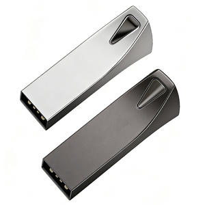 แฟลชไดรฟ์ USB โลโก้สั่งทำฟรี ความจุ 4GB 128GB 32GB 64GB เมมโมรี่สติ๊ก ยูดิสก์ ขนาดเล็ก วัสดุโลหะ สำหรับจัดเก็บข้อมูล - Product Image 1