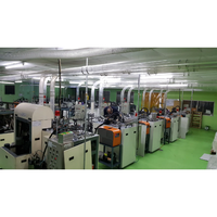 Machine industrielle automatique haute performance et haute vitesse pour la fabrication de gobelets en carton ondulé (type Corée du Sud) 70-80 pièces/min 8-9